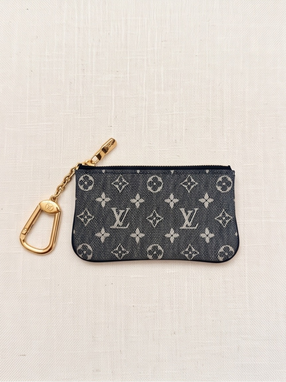 Louis Vuitton Monogram Key & Card Holder in Black and White